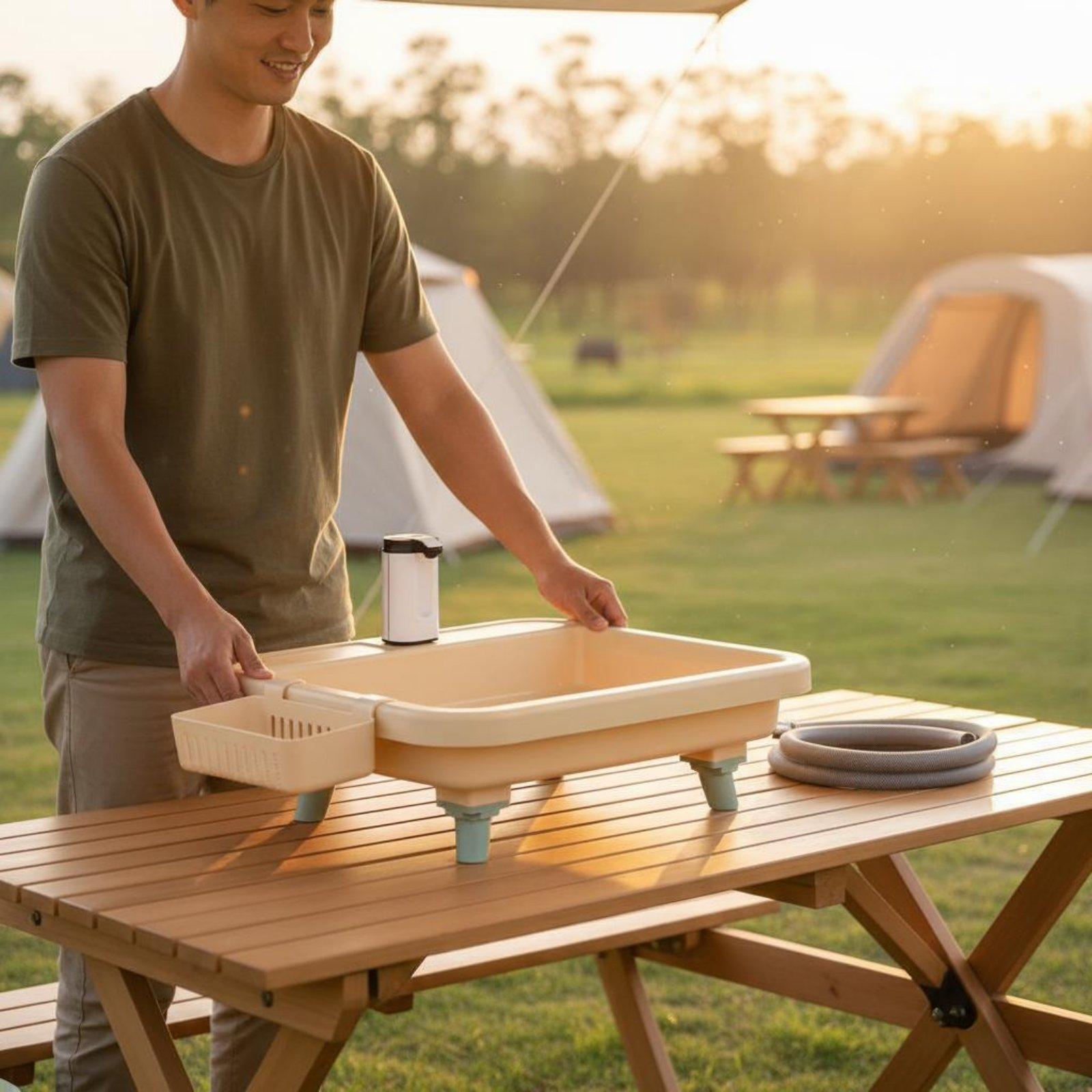 Portable Camping Sink with Bui - Faucet recension och pris
