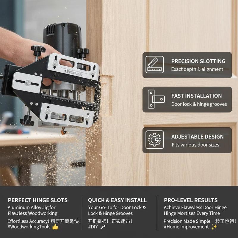 Aluminum Alloy Mortise Templat - Door Lock recension och pris