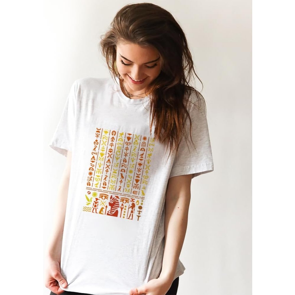 Ancient Egyptian Script Stenci - Paint Brush recension och pris