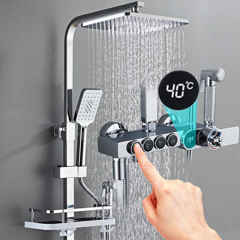 Luxury Silver Led Digital Disp - Faucet recension och pris