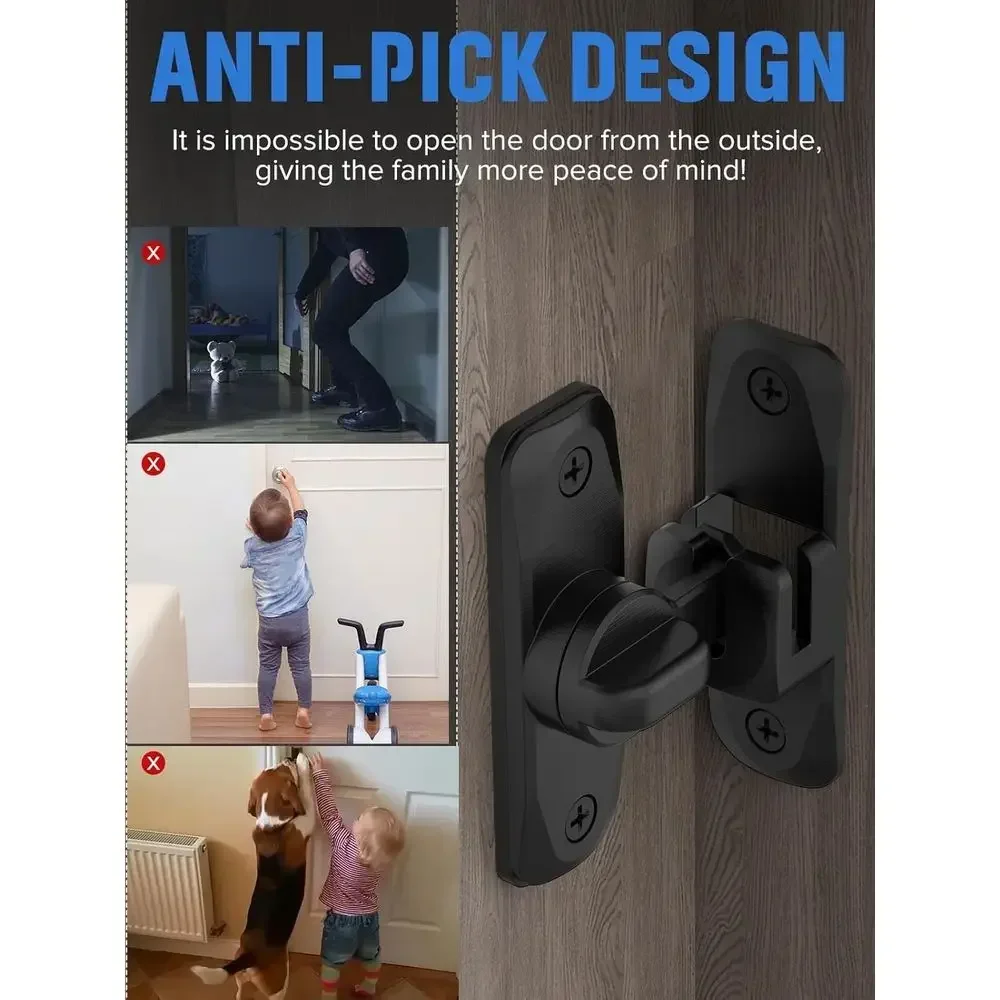 90/180 Degree Flip Barn Door L - Door Lock recension och pris