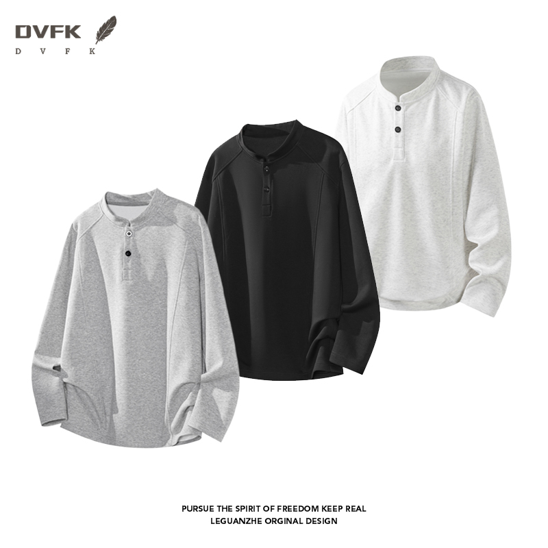 Men Raglan Sleeve Henley Long  - Wallpaper recension och pris