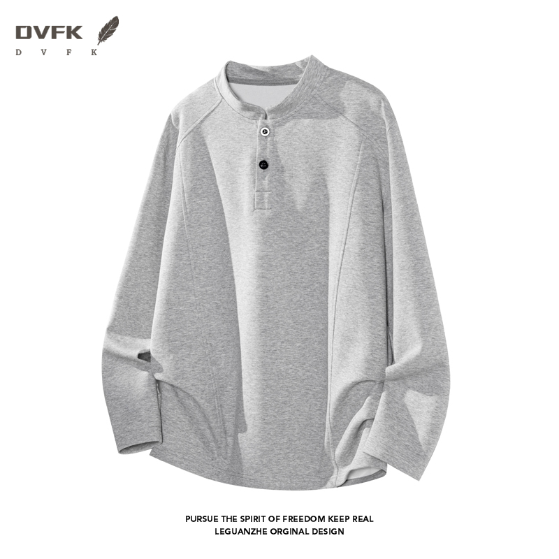 Men Raglan Sleeve Henley Long  - Wallpaper recension och pris