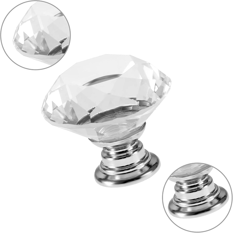 6Pcs Cabinet Knob with Screws  - Cabinet Hinges recension och pris