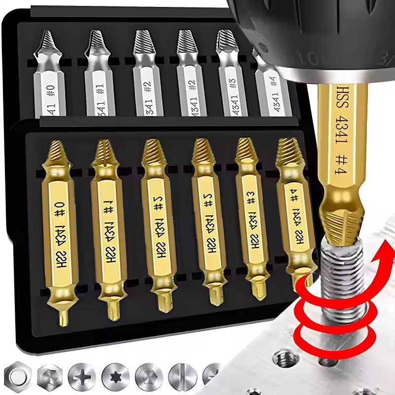 Damaged Broken Screw Extractor - Drill Bits recension och pris