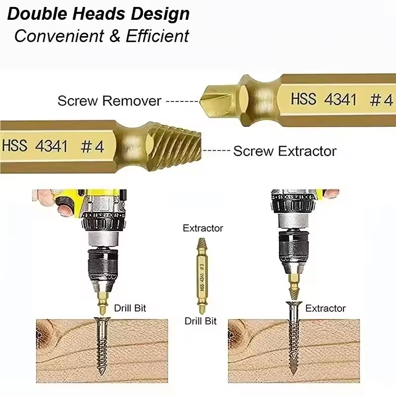 Damaged Broken Screw Extractor - Drill Bits recension och pris