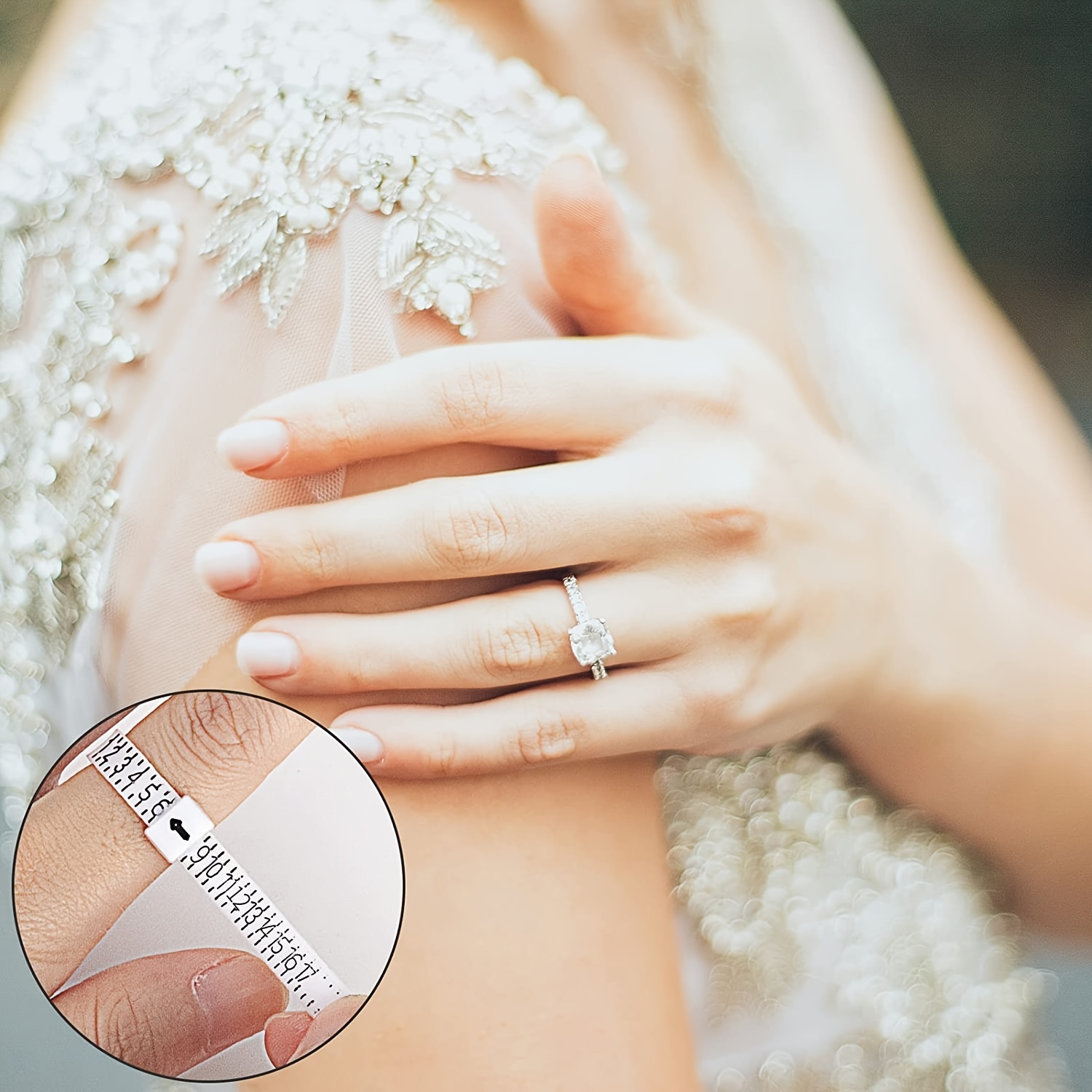 White Ring Sizer Tool - Soft A - Tape Measure recension och pris