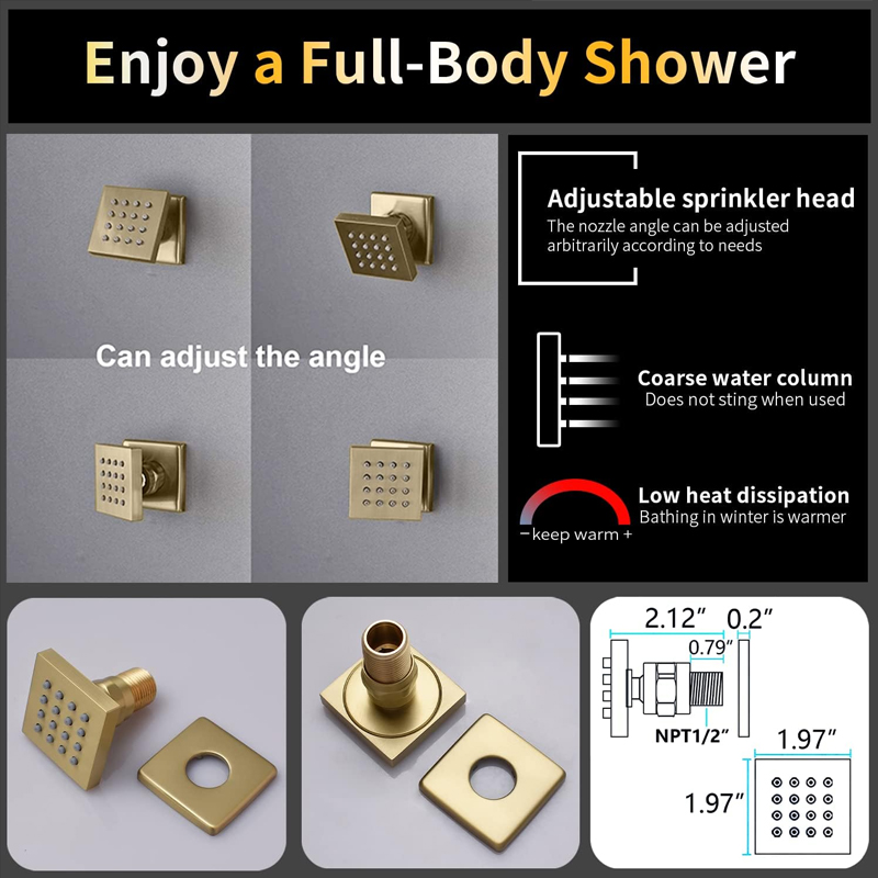 Brass Brushed Gold Digital Dis - Faucet recension och pris